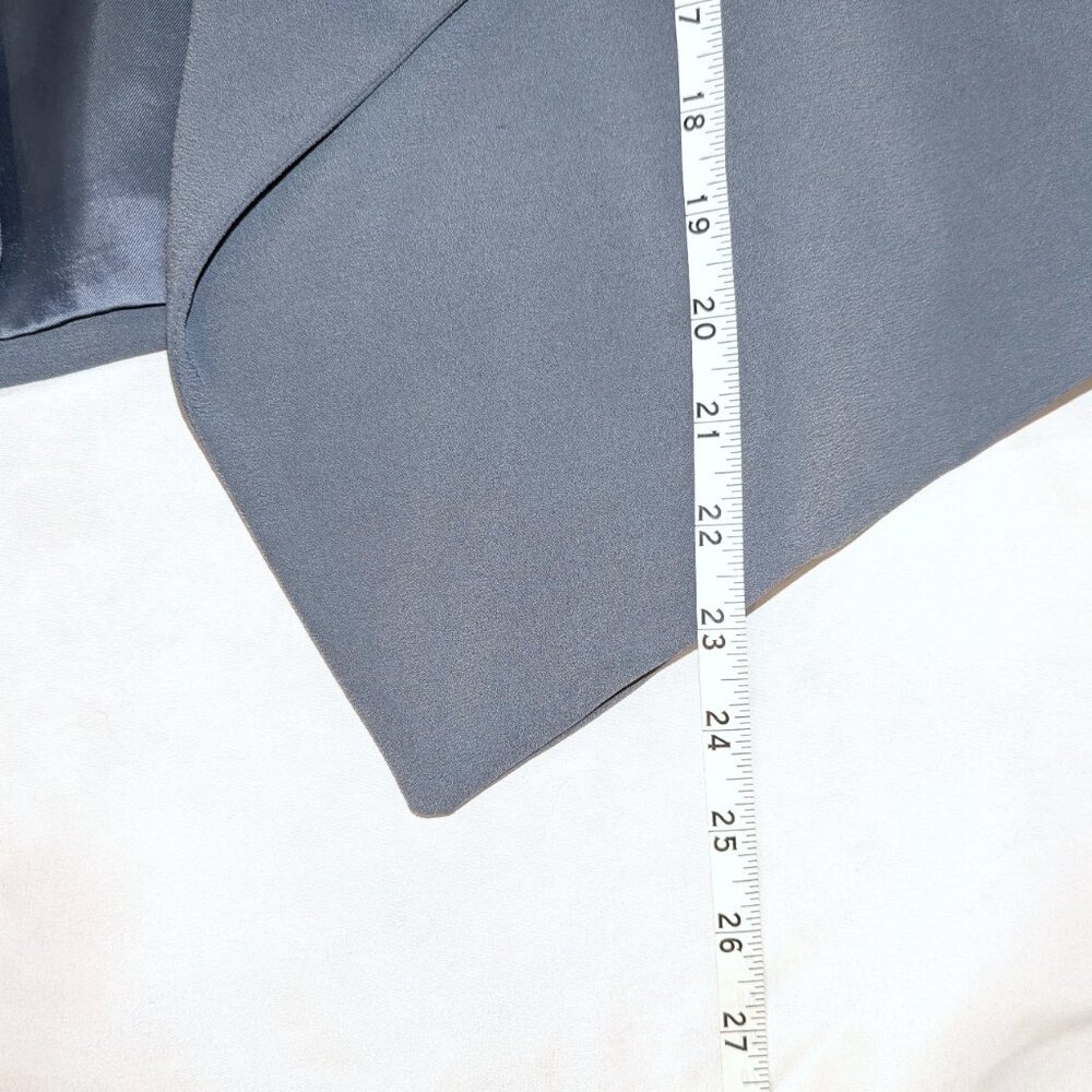 Banana Republic | Blazer Open Drape Front Flyaway Soft Blazer in Gray | Size 6 - Picture 10 of 12